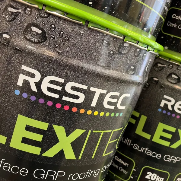 RESTEC FLEXITEC liquid roofing, tins