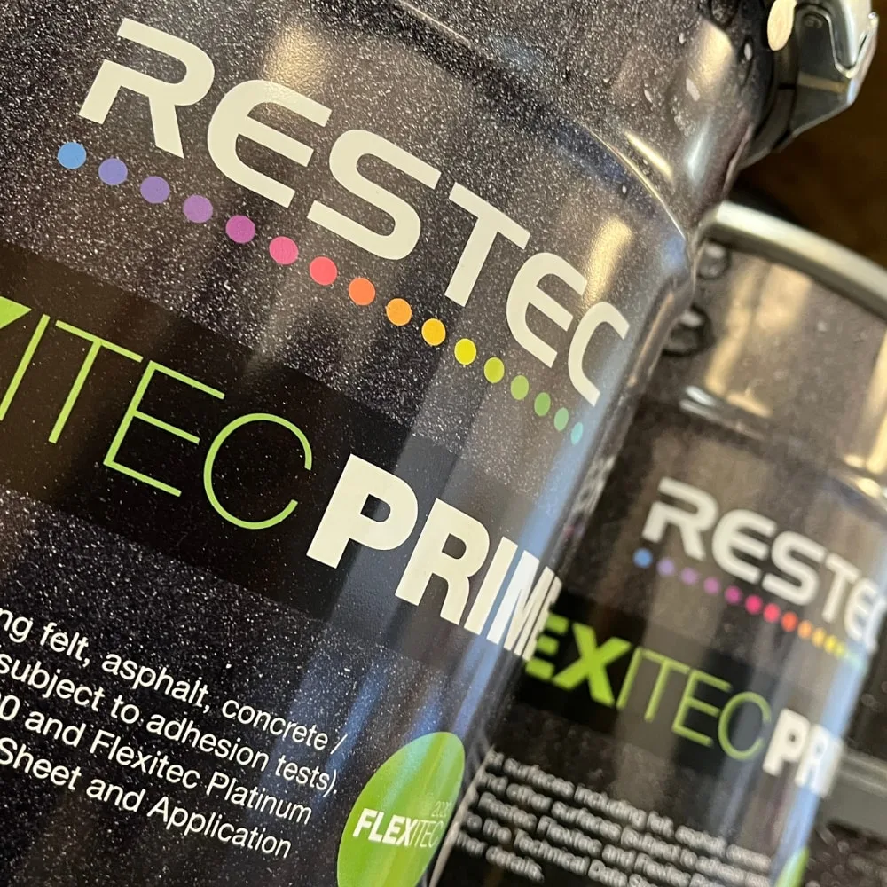 RESTEC FLEXITEC liquid roofing, tins